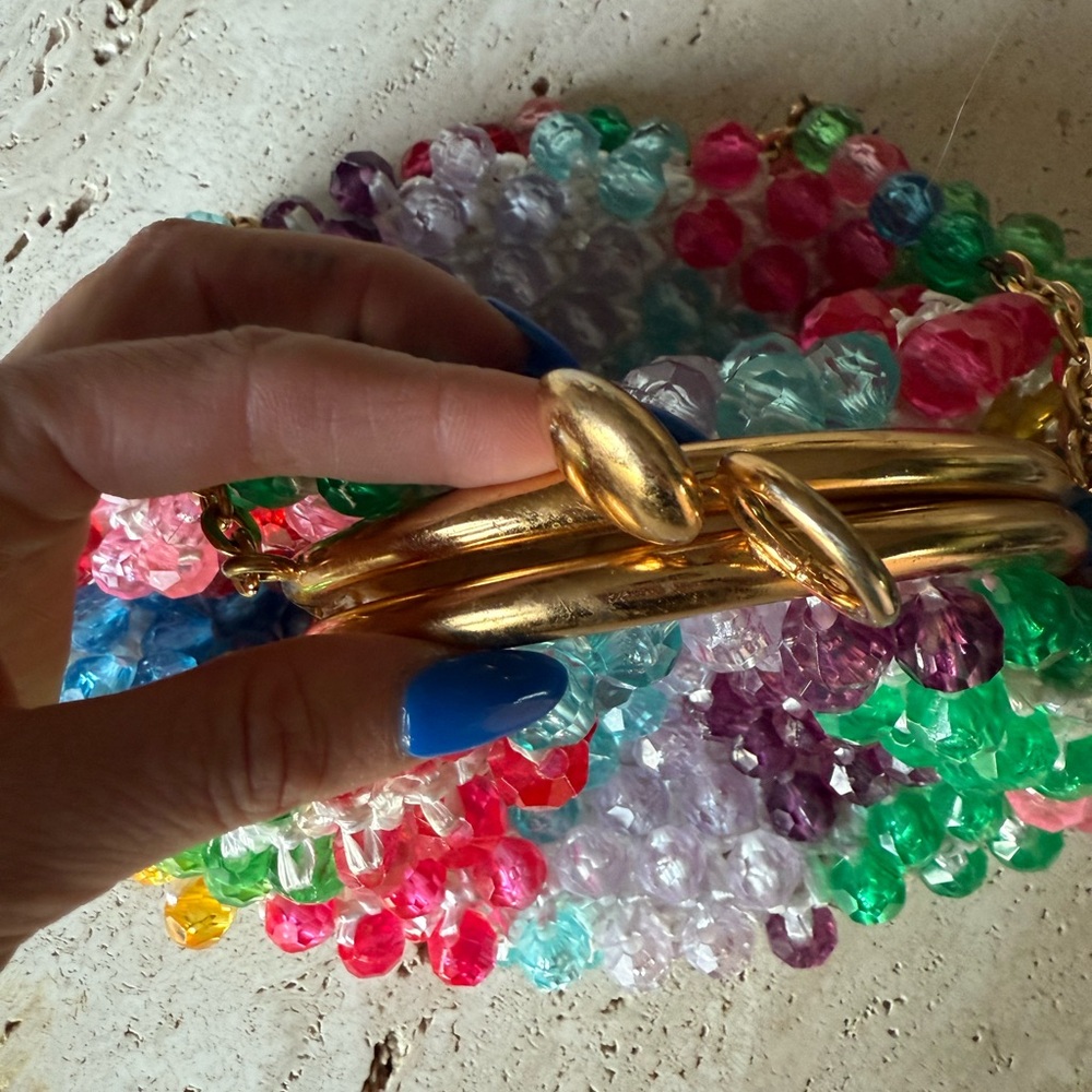 Vintage Colorful Beaded Women's‎ Bag - Picture 4 of 4